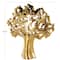15.5" Glossy Metallic Abstract Ceramic Tree Sculpture